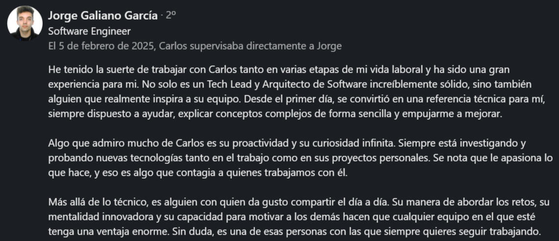 Comentario Jorge