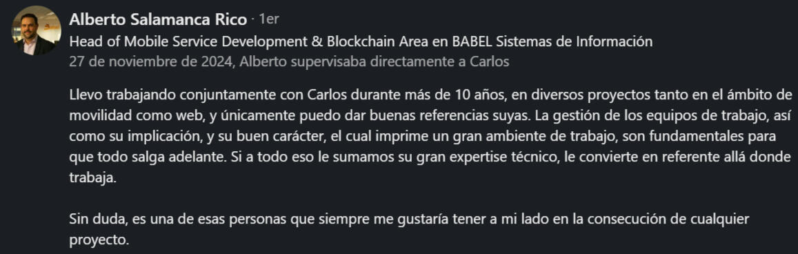 Comentario Alberto S